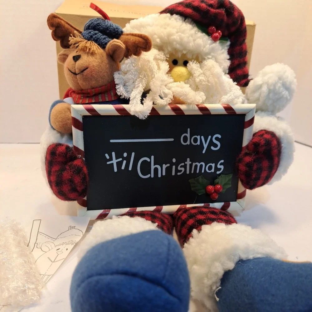 Avon SANTA COUNTING DOWN THE DAYS UNTIL CHRISTMAS Holiday Decor Comes w/chalk